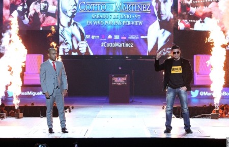 マルティネスとコットが記者会見（ボクシングニュース）