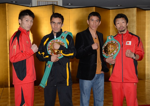 press 八重樫&井上、ダブル世界戦調印式(ボクシングニュース)