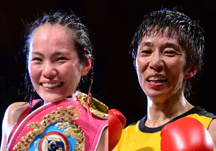 34 池原と池山が女子ダブル世界戦(ボクシングニュース)