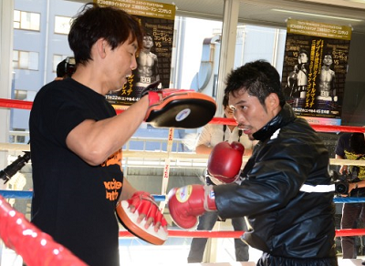 miura1 三浦隆司が公開練習(ボクシングニュース)