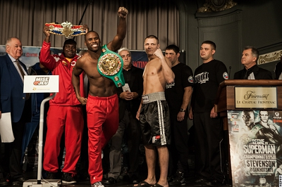 steavenson スティーブンソンvsスホットスキー計量パス(ボクシングニュース)