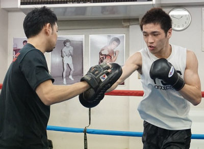 amagasa 天笠尚が公開練習(ボクシングニュース)