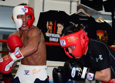 akaho1 赤穂亮が公開練習(ボクシングニュース)