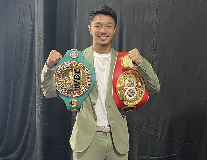 中谷潤人が2王座返上してスーパーバンタム級へ 「ワクワクしています